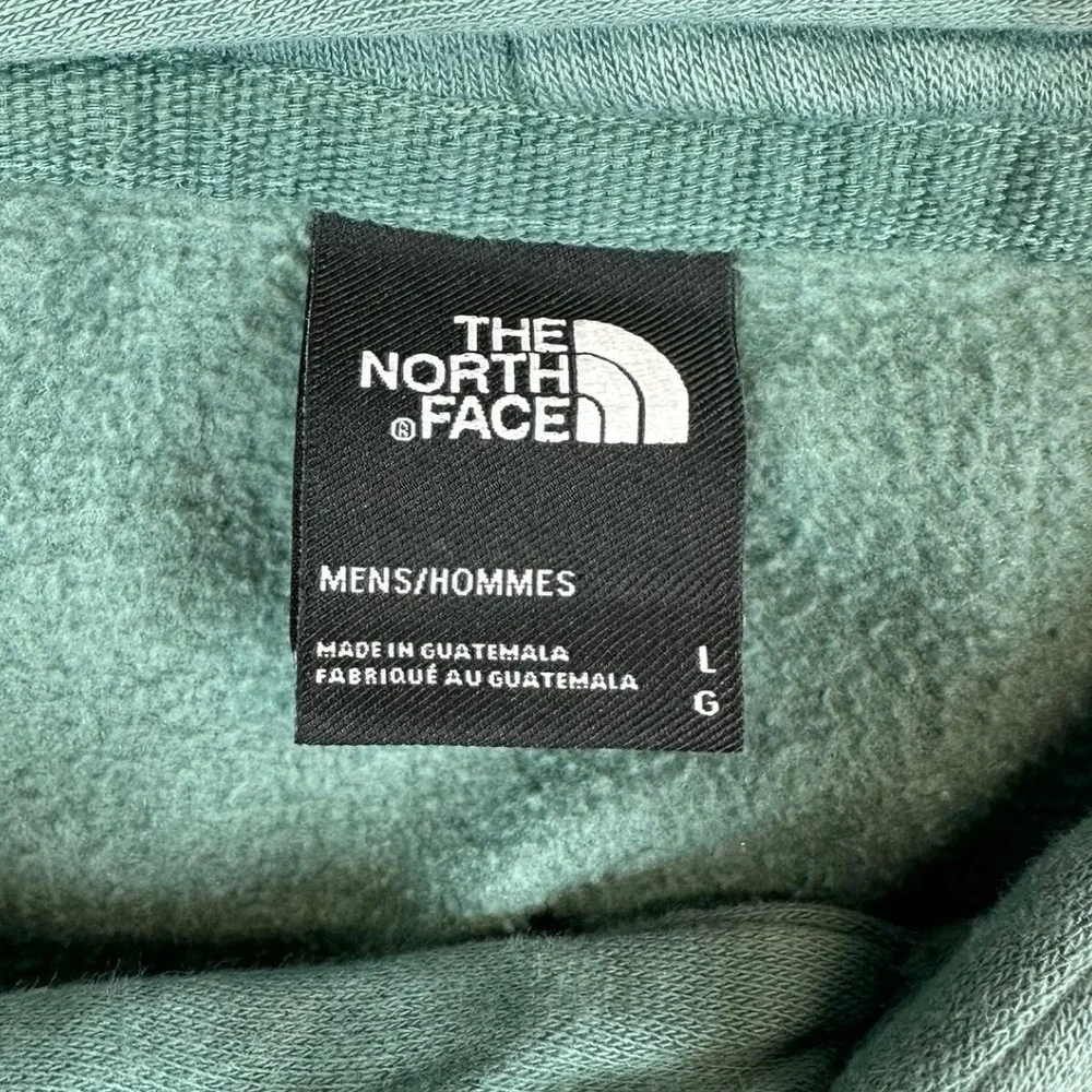The North Face Hoodie Mens L Green Pullover Logo Relaxed Fit Sweatshirt NF0A7UNF